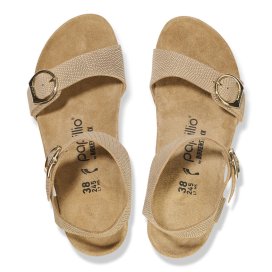 Birkenstock Sandalo Donna Soley Ring-Buckle sandcastle, Nubuck Leather