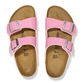 Birkenstock Sandalo Bambino Arizona Kids patent candy pink, Birko Flor Patent