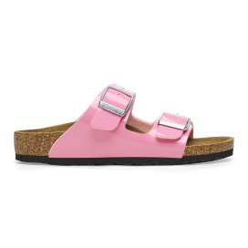 Birkenstock Sandalo Bambino Arizona Kids patent candy pink, Birko Flor Patent