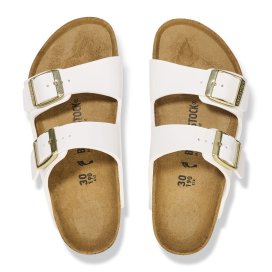 Birkenstock Sandalo Bambino Arizona Kids patent white, Birko Flor Patent