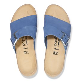 Birkenstock Sandalo Donna Almina elemental blue, Nubuck Leather