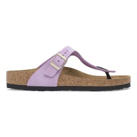 Birkenstock Sandalo Donna Gizeh crocus, Nubuck Leather