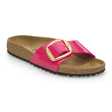 Birkenstock Sandalo Donna Madrid Big Buckle fuchsiafusion, BirkoFlor Patent