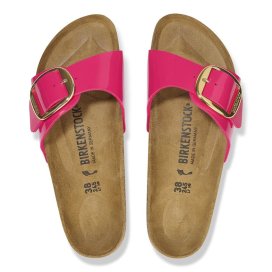 Birkenstock Sandalo Donna Madrid Big Buckle fuchsiafusion, BirkoFlor Patent