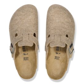 Birkenstock Clog Boston sandcastle, Wool Felt