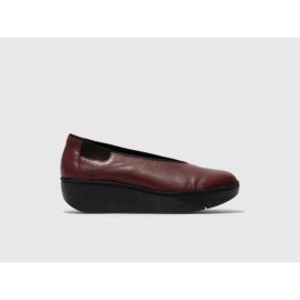 Slip on Fly London JURY470FLY Wine, Leather