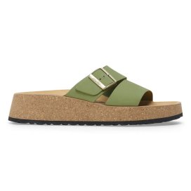 Birkenstock Sandalo Donna Almina green tea, Nubuck Leather