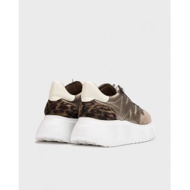 Wonders Sneaker in pelle e tessuto