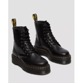 Dr. Martens Stivali platform Jadon in pelle Smooth Nera