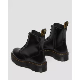 Dr. Martens Stivali platform Jadon in pelle Smooth Nera