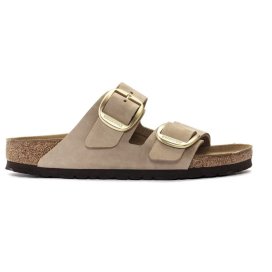 Birkenstock Sandalo Donna Arizona Big Buckle Nabuck Sandcastle