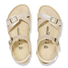 Birkenstock Sandalo Rio Kids graceful pearl white, Birko Flor