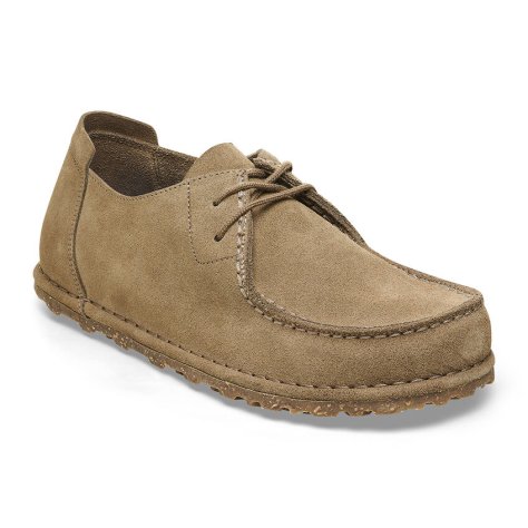 Birkenstock Scarpa Uomo Utti Lace gray taupe, Suede Leather Birkenstock Scarpa Uomo Utti Lace gray taupe, Suede Leather