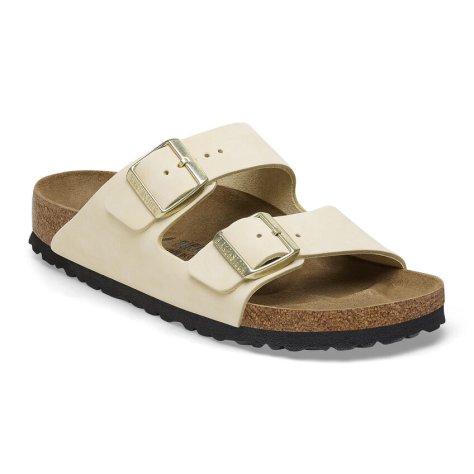 Birkenstock Sandalo Donna Arizona ecru, Nubuck Leather Birkenstock Sandalo Donna Arizona ecru, Nubuck Leather