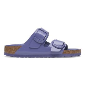 Birkenstock Sandalo Donna Arizona Big Buckle shine purple dusk, Natural Leather