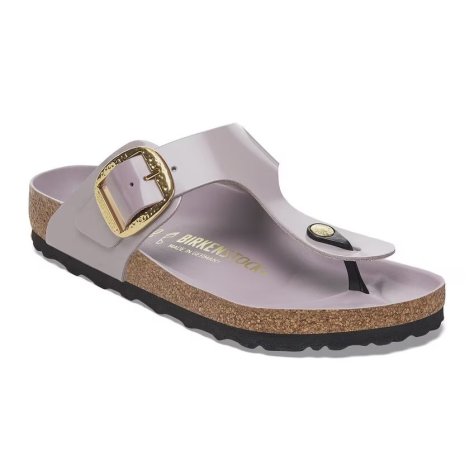 Birkenstock Infradito Donna Gizeh Big Buckle Ham shine faded purple, Natural Birkenstock Infradito Donna Gizeh Big Buckle Ham shine faded purple, Natural