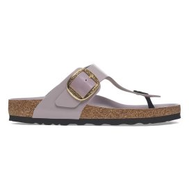 Birkenstock Infradito Donna Gizeh Big Buckle Ham shine faded purple, Natural
