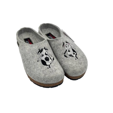 Pantofola Haflinger Grizzly Kuh Mucca Pantofola Haflinger Grizzly Kuh Mucca