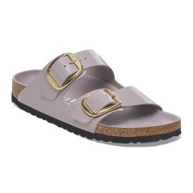 Birkenstock Sandalo Arizona Big Buckle Ham shine faded purple, Natural Leather