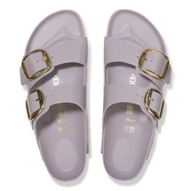 Birkenstock Sandalo Arizona Big Buckle Ham shine faded purple, Natural Leather