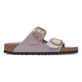 Birkenstock Sandalo Arizona Big Buckle Ham shine faded purple, Natural Leather