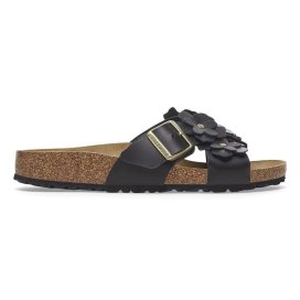 Birkenstock Sandalo Donna Siena Flowers black, Natural Leather