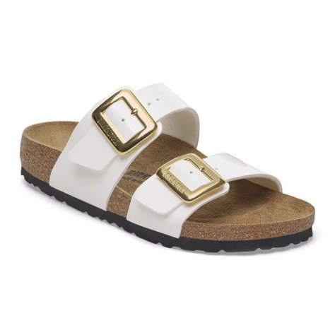 Birkenstcok Sandalo Donna Sydney CB white, Birko Flor Patent Birkenstcok Sandalo Donna Sydney CB white, Birko Flor Patent