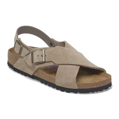Birkenstock Sandalo Tulum SFB taupe, Suede Leather Birkenstock Sandalo Tulum SFB taupe, Suede Leather