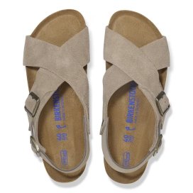 Birkenstock Sandalo Tulum SFB taupe, Suede Leather