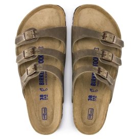 Birkenstock Sandalo Donna Florida SFB tabacco brown, Oiled Leather