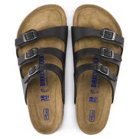 Birkenstock Sandalo Donna Florida SFB black, Oiled Leather