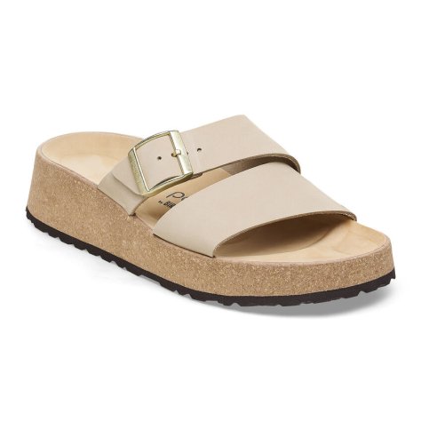 Birkenstock Sandalo Donna Almina sandcastle, Nubuck Leather Birkenstock Sandalo Donna Almina sandcastle, Nubuck Leather