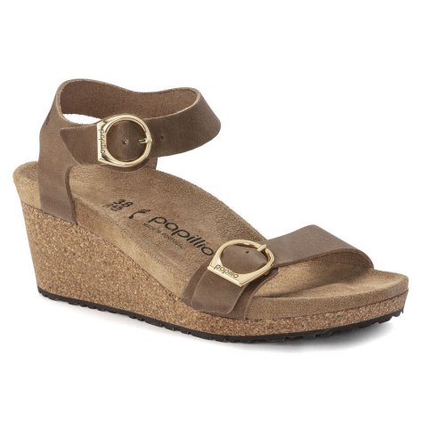 Birkenstock Sandalo Donna Soley Ring-Buckle cognac, Natural Leather Birkenstock Sandalo Donna Soley Ring-Buckle cognac, Natural Leather