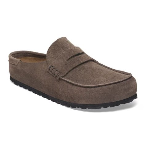 Birkenstock mocassino Naples Wrapped concrete gray, Suede Leather Birkenstock mocassino Naples Wrapped concrete gray, Suede Leather