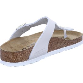 Infradito Birkenstock Gizeh antique white, Nubuck Leather