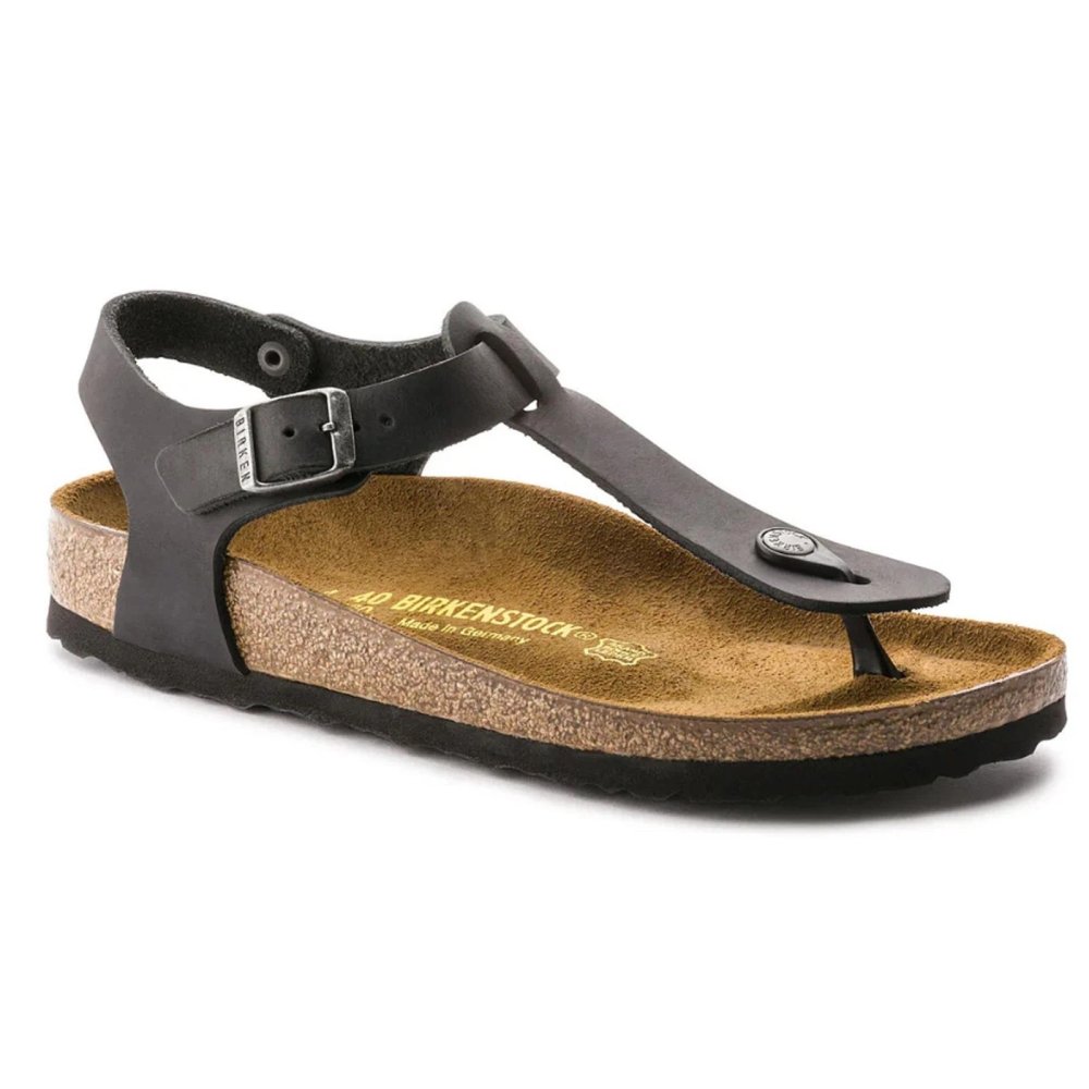 Birkenstock Kairo black, Oiled Leather Sandali Unisex