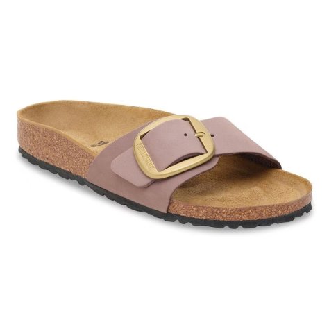 Birkenstock Madrid Big Buckle faded purple, Nubuck Leather Sandali Donna