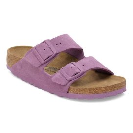 Birkenstock Arizona mauve, Suede Leather Sandali Unisex