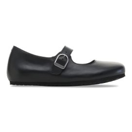 Birkenstock Santa Clarita black, Natural Leather Mary Jane Donna