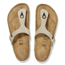 Birkenstock Sandalo Donna Gizeh Platform eucalyptus, Nubuck Leather