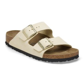 Birkenstock Sandalo Donna Arizona ecru, Nubuck Leather