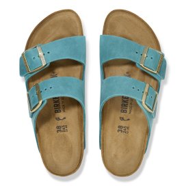 Birkenstock Sandalo Donna Arizona biscay bay, Oiled Leather