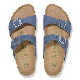 Birkenstock Sandalo Donna Sydney elemental blue veg, Synthetics