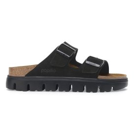 Sandalo Birkenstock Arizona Chunky black, Suede Leather