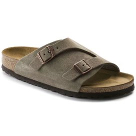 Sandalo Birkenstock Zürich taupe, Suede Leather