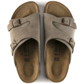 Sandalo Birkenstock Zürich taupe, Suede Leather