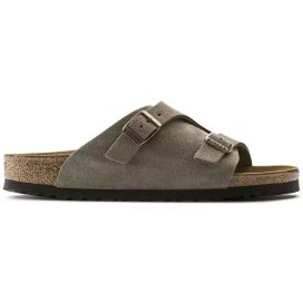 Sandalo Birkenstock Zürich taupe, Suede Leather