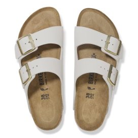 Sandalo Birkenstock Arizona antique white, Nubuck Leather