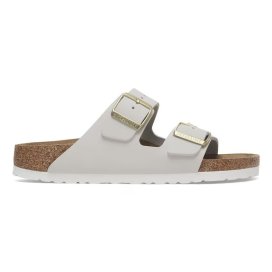 Sandalo Birkenstock Arizona antique white, Nubuck Leather