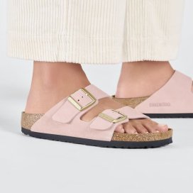 Sandalo Birkenstock Arizona light rose, Suede Leather